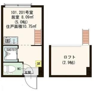 アクア【1階】の間取り