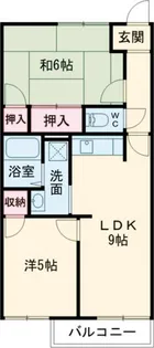 アメニティ亀山【1階】の間取り