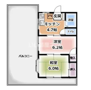 ダイヤパレス【4階】の間取り