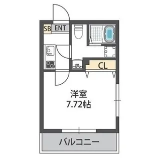 ドゥエリング神路【4階】の間取り