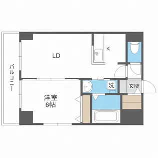 メトロ月寒中央【9階】の間取り