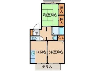 カ-サ竹風館【1階】の間取り