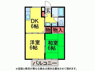 近藤ハイツ【2階】の間取り