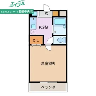 グリーンコーポ東町【2階】の間取り