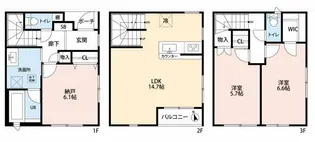 リムテラス自由が丘【3階】の間取り