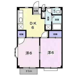 プライム駅東A【1階】の間取り