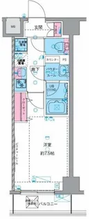 ジェノヴィア南千住Vスカイガーデン【4階】の間取り