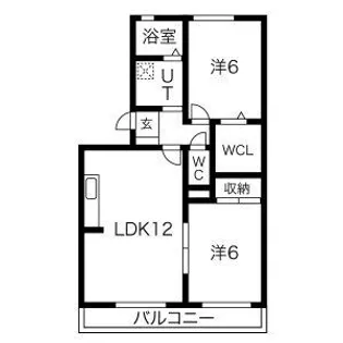 サンメゾン26【2階】の間取り
