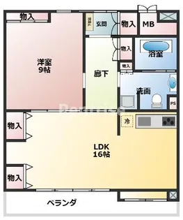 サンリット一番館【3階】の間取り