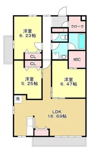 GARDEN HOUSE 大谷町II【3階】の間取り