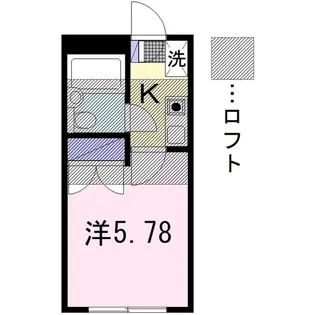 ハイランドエイトII【1階】の間取り