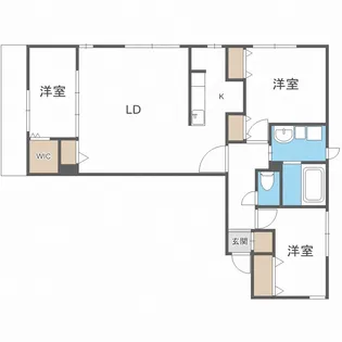 アルファスクエア宮の森2条【3階】の間取り