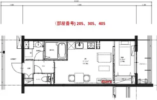ザ・テラスコート英【3階】の間取り
