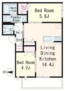 ビラ クーレ【2階】の間取り