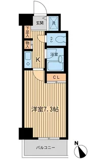 ベジフル北新宿弐番館【4階】の間取り