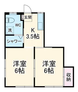 ちぇりーコーポ【1階】の間取り