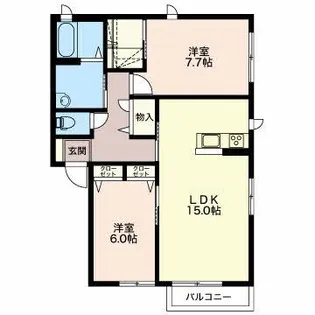 マーベラス大泉【2階】の間取り