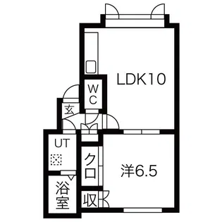 フロンティア【1階】の間取り