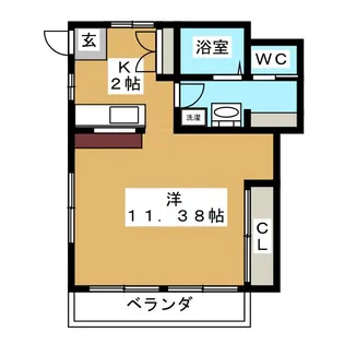 Kシャトー【2階】の間取り