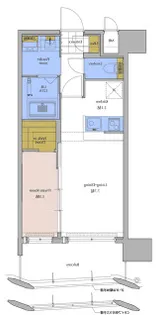 ネストピア東比恵駅前【10階】の間取り