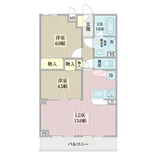 La Fonte横浜反町【3階】の間取り