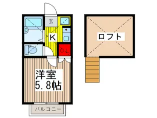 オンフルール【2階】の間取り