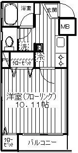 ヴェルファーレ彩【2階】の間取り