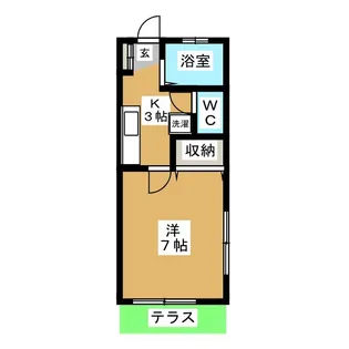 メゾン坂口【1階】の間取り