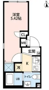 アトリオ新宿早稲田【4階】の間取り
