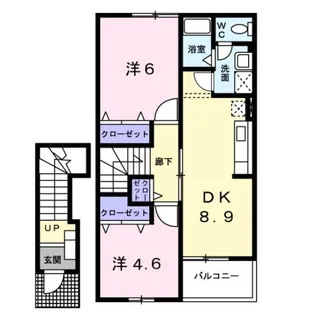 ジュラーレI【2階】の間取り