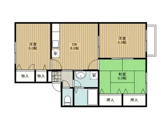 ロイヤル・コート藤C棟【1階】の間取り