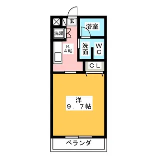 ブランクール元宮【2階】の間取り