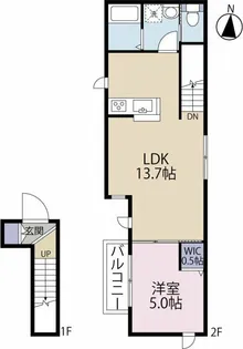 イトーハウス西【2階】の間取り