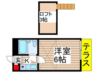 第3コーポ山田【1階】の間取り