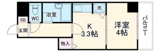 ライオンズマンション五条大宮第二【5階】の間取り
