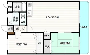 メゾンヴィサージュ1【2階】の間取り