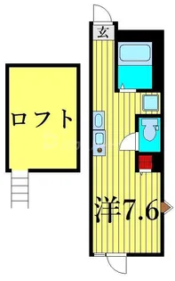 サンハイツ江戸川【2階】の間取り