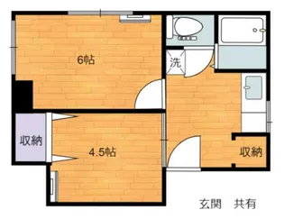 文化荘【1階】の間取り
