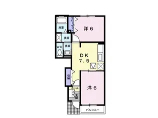 ミーテ通生2【1階】の間取り