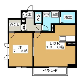 シャーメゾン高田【2階】の間取り