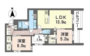 グランシャリオ(青井4)【2階】の間取り