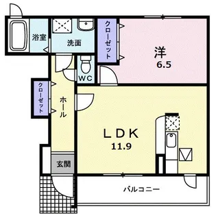 メゾン グラース【1階】の間取り