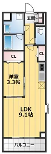 ルミネソレイユ江坂【5階】の間取り