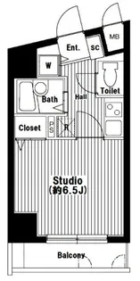 グランド・ガーラ渋谷【7階】の間取り