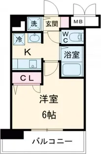 ウォームスヴィル神戸元町JP【3階】の間取り