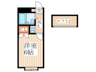 ロードピア レトロ【2階】の間取り