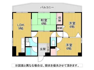 パレス西小倉【8階】の間取り