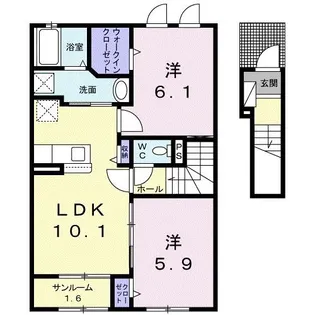 ファルコンY【2階】の間取り