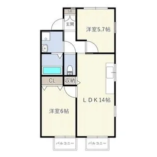 グラン・シャリオ【2階】の間取り