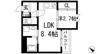G-smart小林【1階】の間取り